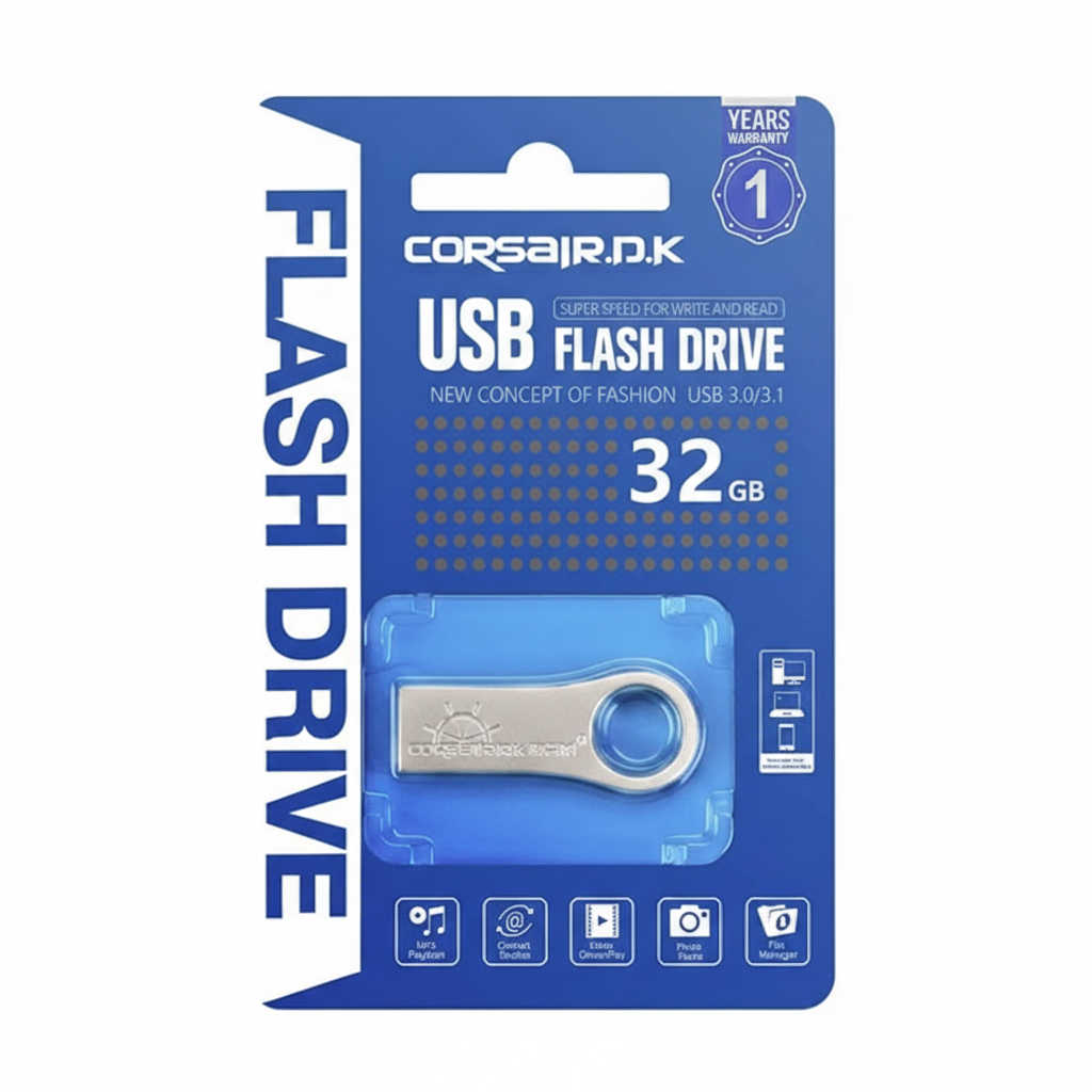 Corsair.D.K USB 3.0/3.1 Fləş Kart, 32 GB, Metal Korpus
